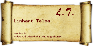 Linhart Telma névjegykártya